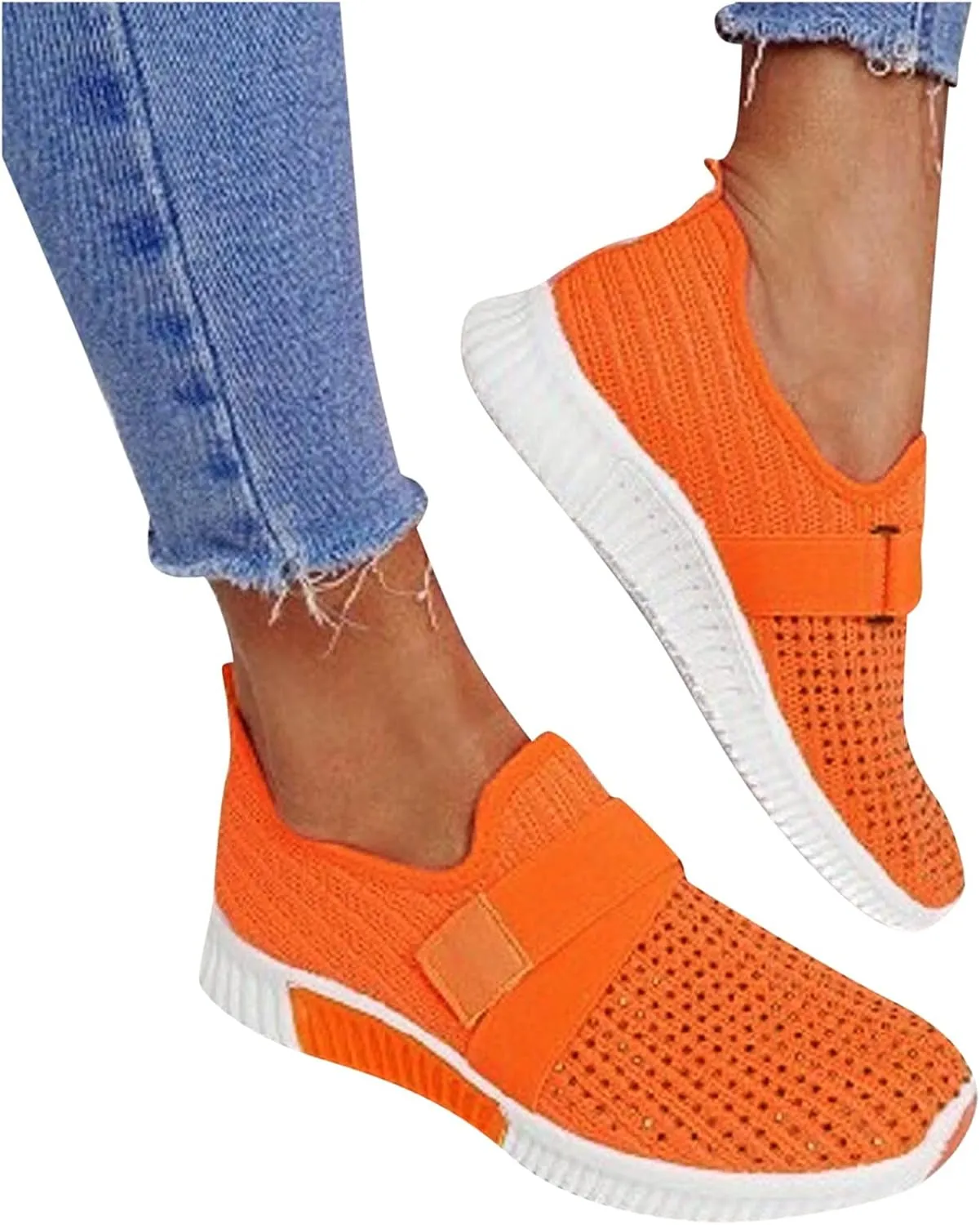 Women's Fashion Sneakers Casual Canvas Low-Top Slip Ons Women's Slip On Comfortable Lightweight Casual Shoes Slip On Loafers Women Women's Black Sneakers