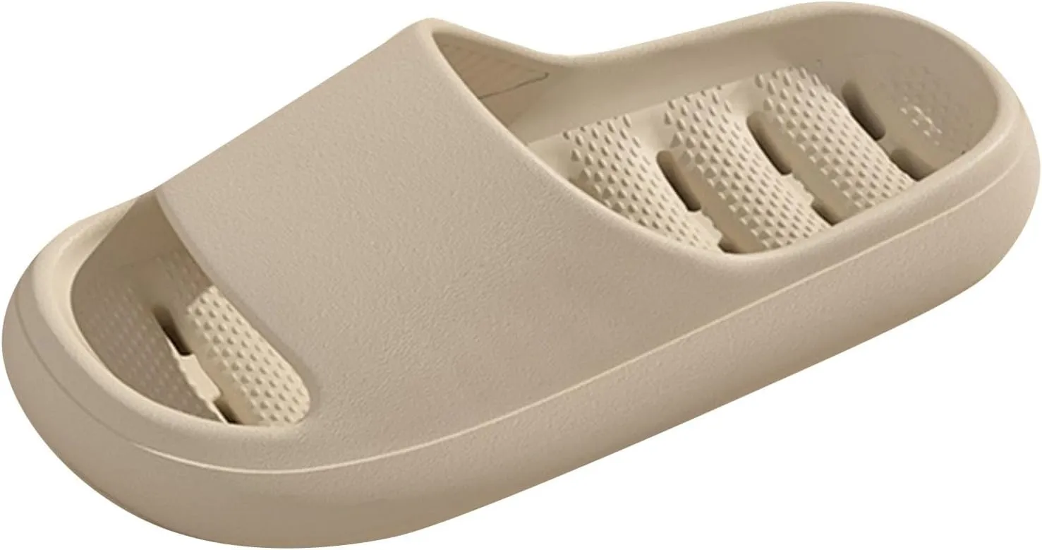 Womens Fluff Yeah Slide Slipper Summer Shower Shoes for Women and Men Massage Pool Slides Soft Cushioned Slip Slides