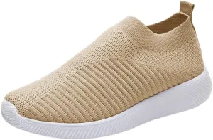 Women's Lightweight Slip On Walking Running Shoes Womens Tennis Shoes Jogging Casual Shoes for Fall Dress Sneakers Slip On Tennis Shoe Trainers Shoe