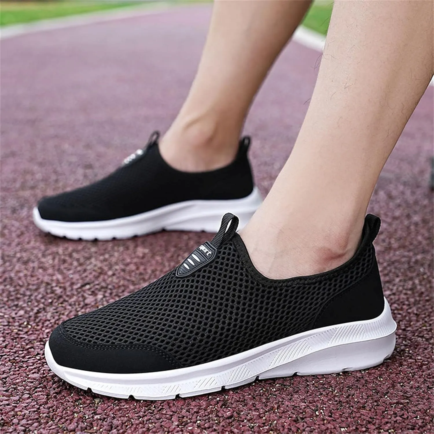 Womens Non Slip Work Shoes Slip On Water Resistant Non Slip Work Shoes Women Sports Women's Casual Shoes Dress Sneakers Black Tennis Shoe Loafers Shoe