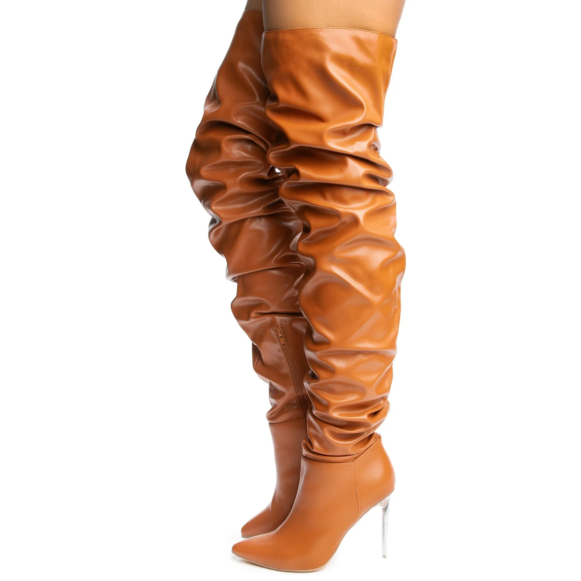 Women's Pointed Toe Over the Knee High Heel Stiletto Boots Heavenly-1 By Liliana