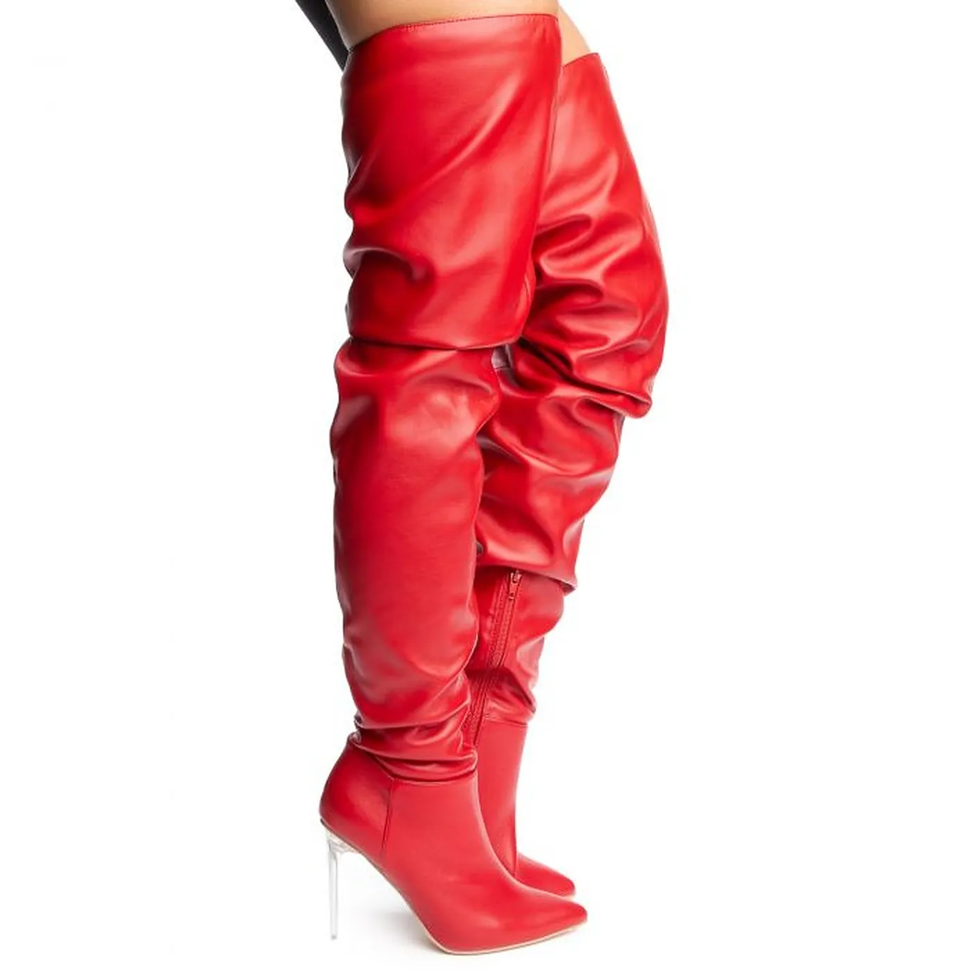 Women's Pointed Toe Over the Knee High Heel Stiletto Boots Heavenly-1 By Liliana