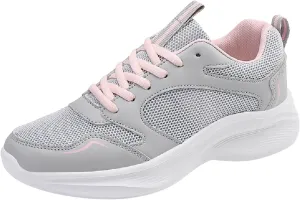Women's Running Shoes Breathable Walking Sneakers Lightweight Breathable Comfort Non Slip Lace Up Sports Shoes