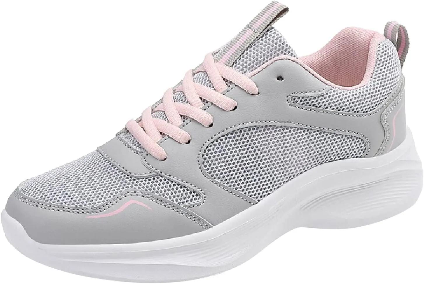 Women's Running Shoes Breathable Walking Sneakers Lightweight Breathable Comfort Non Slip Lace Up Sports Shoes