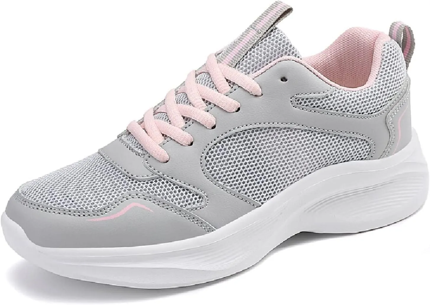Women's Running Shoes Breathable Walking Sneakers Lightweight Breathable Comfort Non Slip Lace Up Sports Shoes