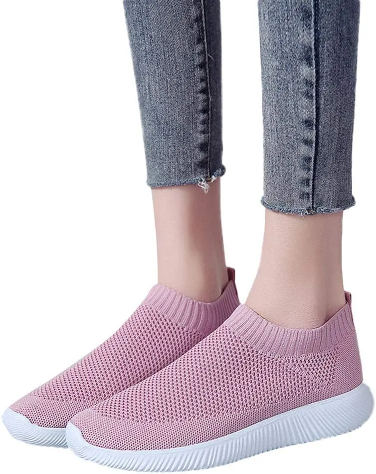 Womens Running Shoes Slip-on Walking Sneakers Slip On Shoes Women Lightweight Men's Casual Shoes Platform Sneakers Brown Tennis Shoe Loafers Shoe
