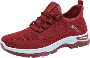 Women's Summer Breathable Walking Non Slip Sneakers Running Shoes Arch Support Walking Shoes Tennis Diabetes Breathable Gym Workouts Sneakers Lightweight Sports Fashion Casual Shoe
