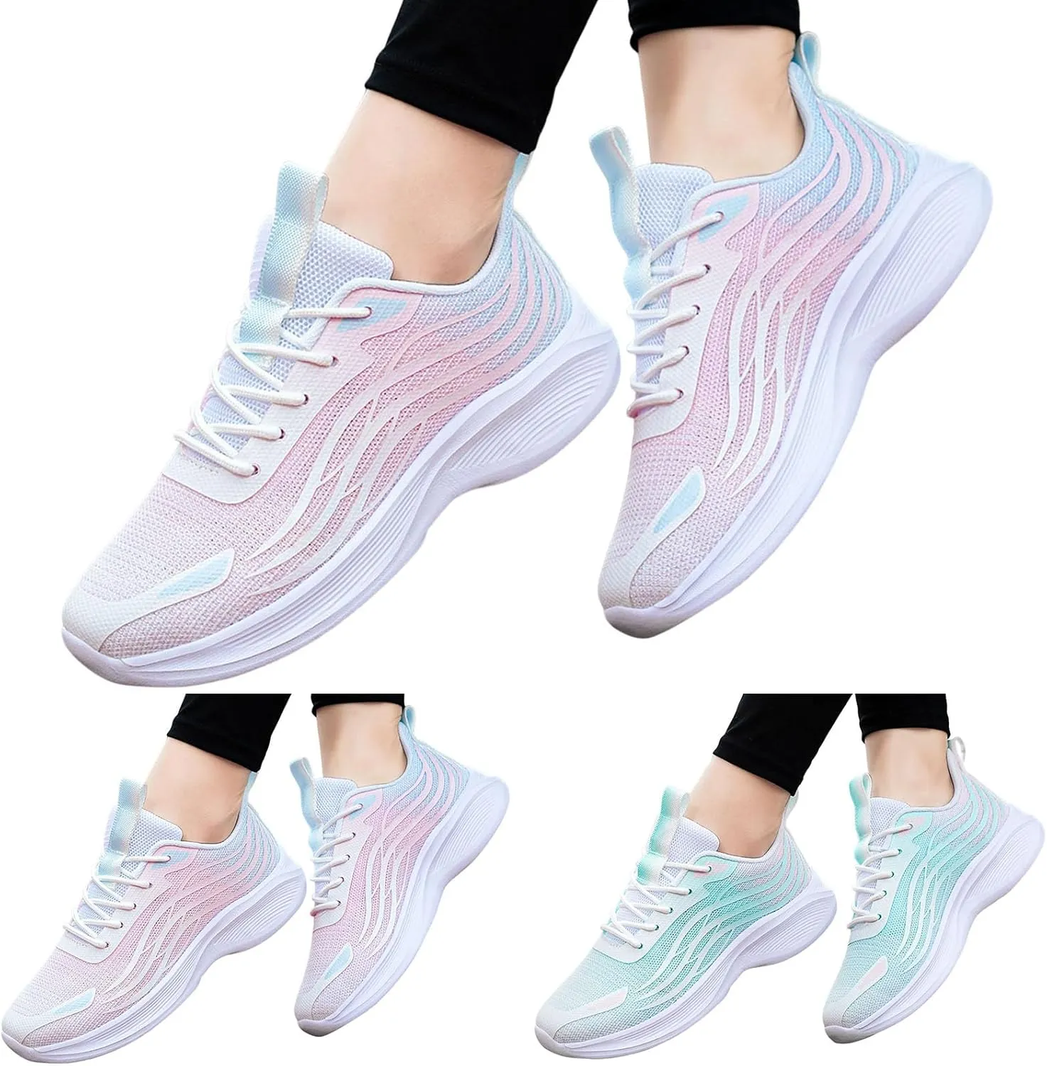 Women's Walking Shoes Comfortable Running Shoes Non Slip Sports Athletic Breathable Casual Tennis Shoes for Women