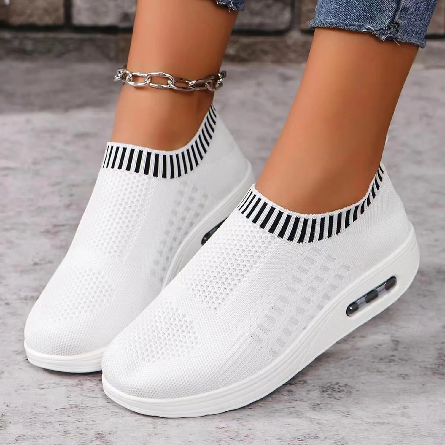 Women's Walking Shoes Lightweight Breathable Running Shoes Comfortable Non Slip Casual Athletic Sports Sneakers