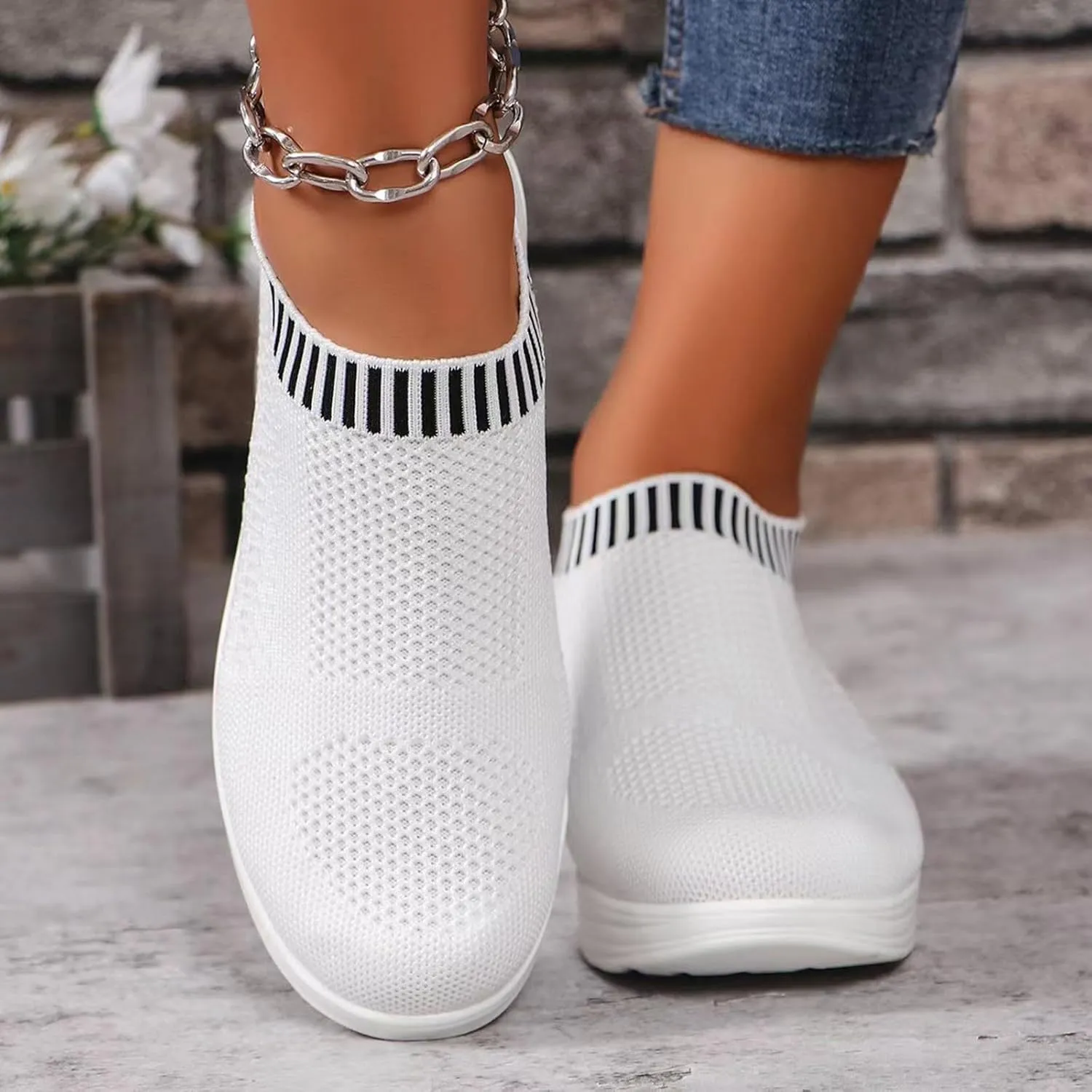 Women's Walking Shoes Lightweight Breathable Running Shoes Comfortable Non Slip Casual Athletic Sports Sneakers