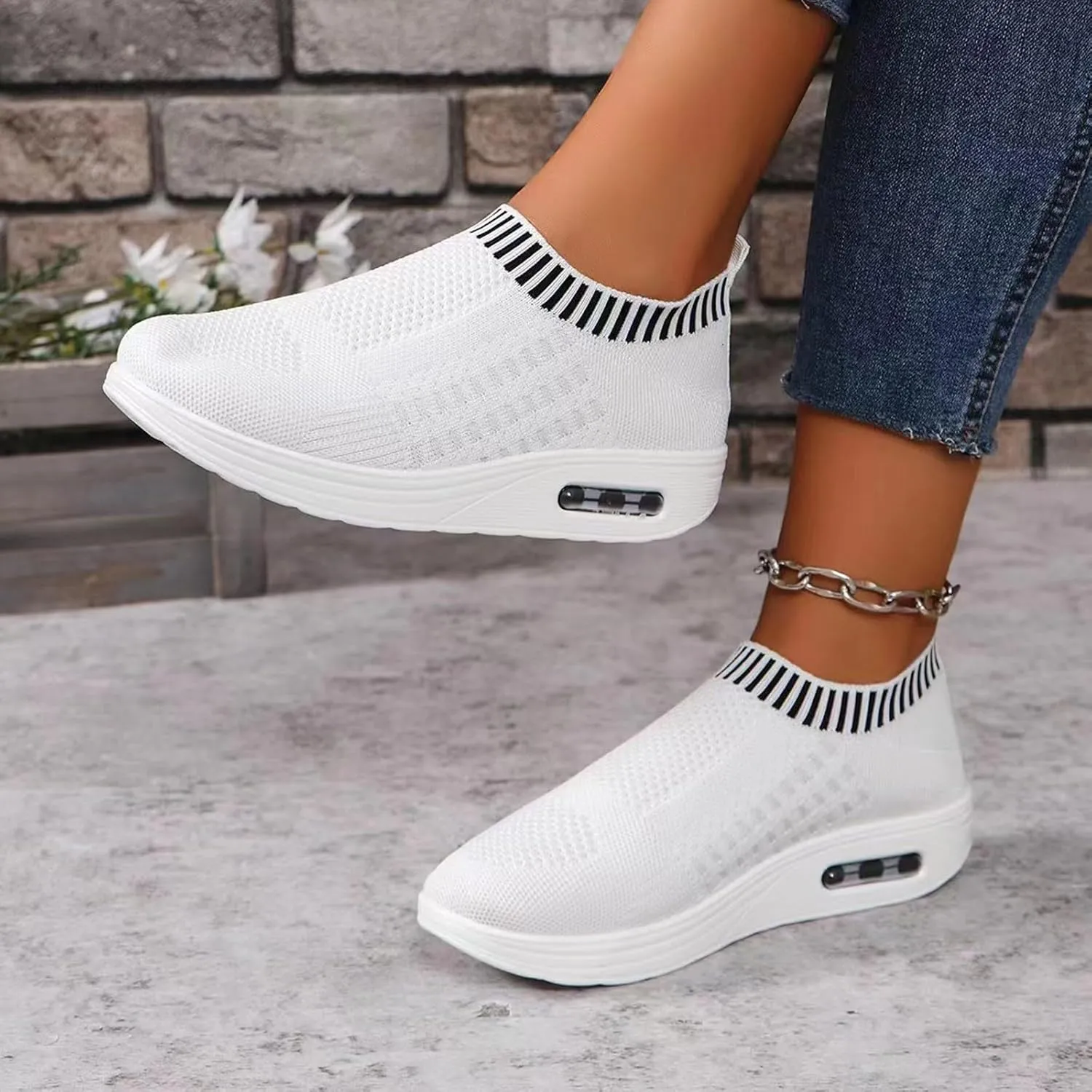 Women's Walking Shoes Lightweight Breathable Running Shoes Comfortable Non Slip Casual Athletic Sports Sneakers