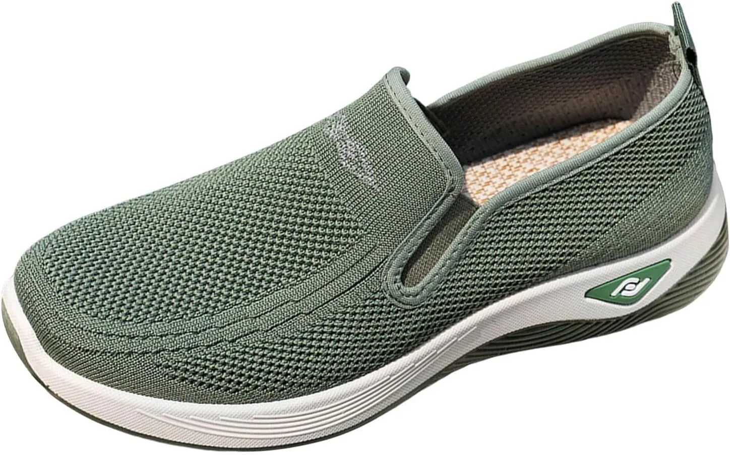 Women's Woven Orthopedic Breathable Soft Shoes Free Slip on Walking Shoes Casual Breathable Comfortable Sneaker Diabetic Foam Shoe Tennis Casual Non Slip Workout Sneakers