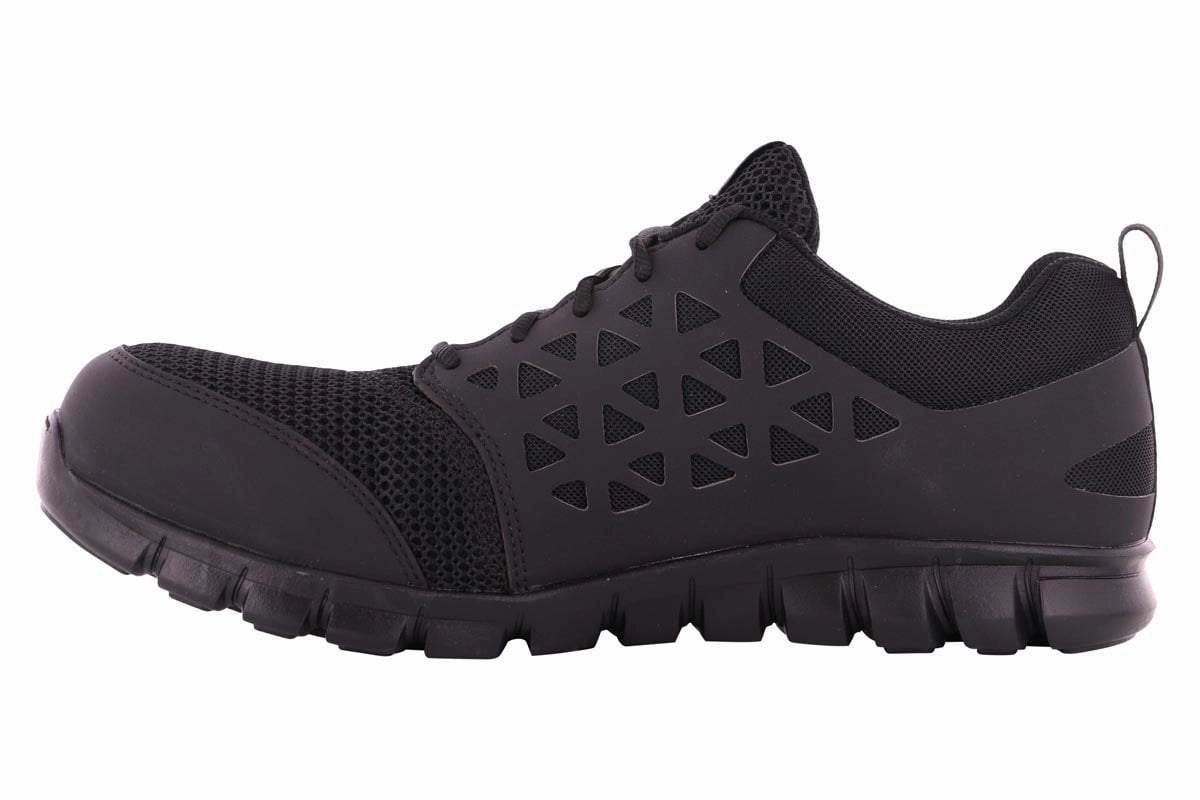 Reebok Sublite ESD Composite Toe Shoe Black Flexibility Fit