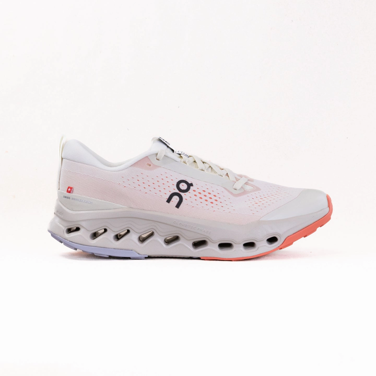 On Cloudsurfer Trail 2 (Men's) - Ivory/Ghost Shockproof Heel LeatherMaterial