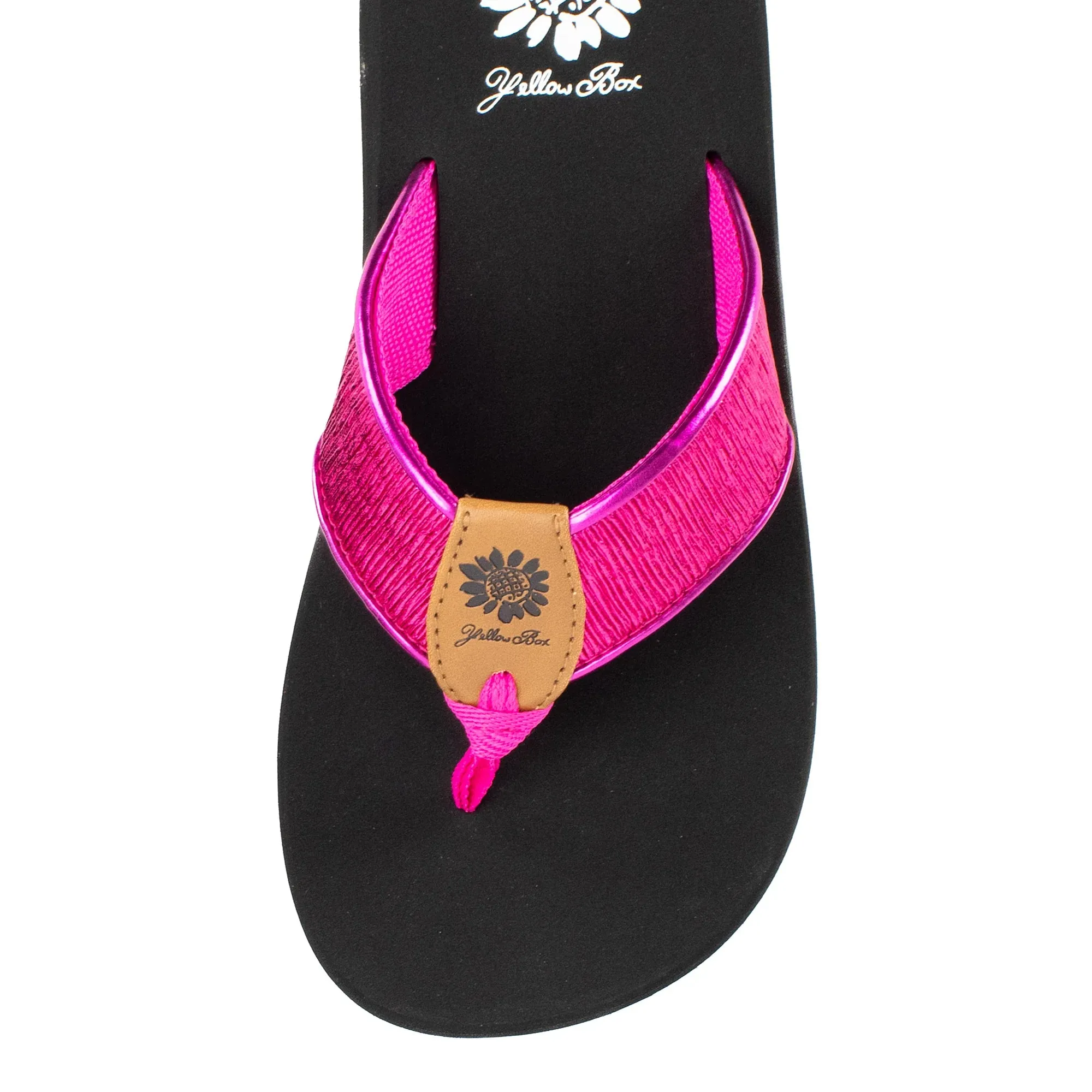Yellow Box Women's Farah Flip Flop - Fuchsia 59986