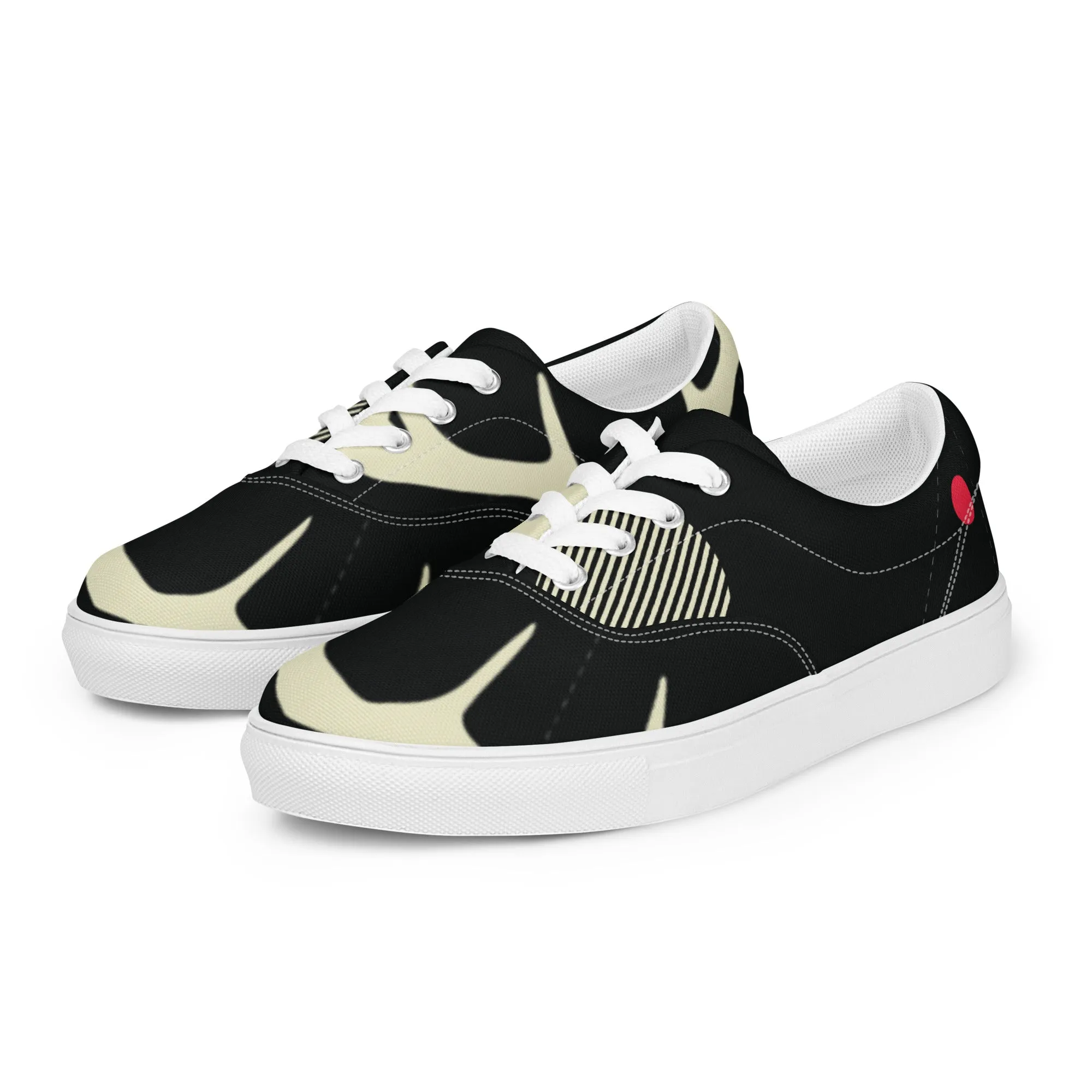 YOU ARE NOT ALONE Women’s Lace-Up Canvas Shoes