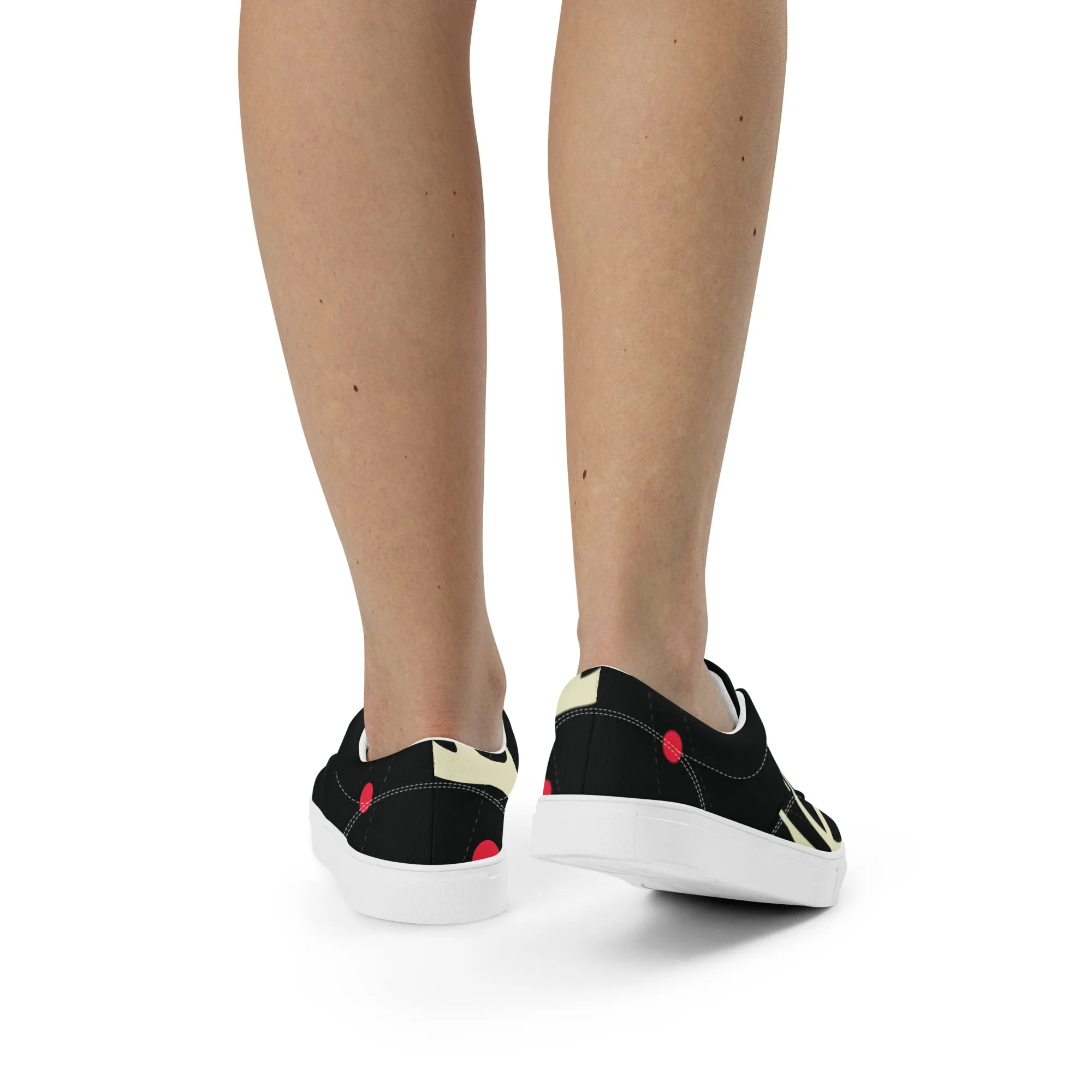 YOU ARE NOT ALONE Women’s Lace-Up Canvas Shoes
