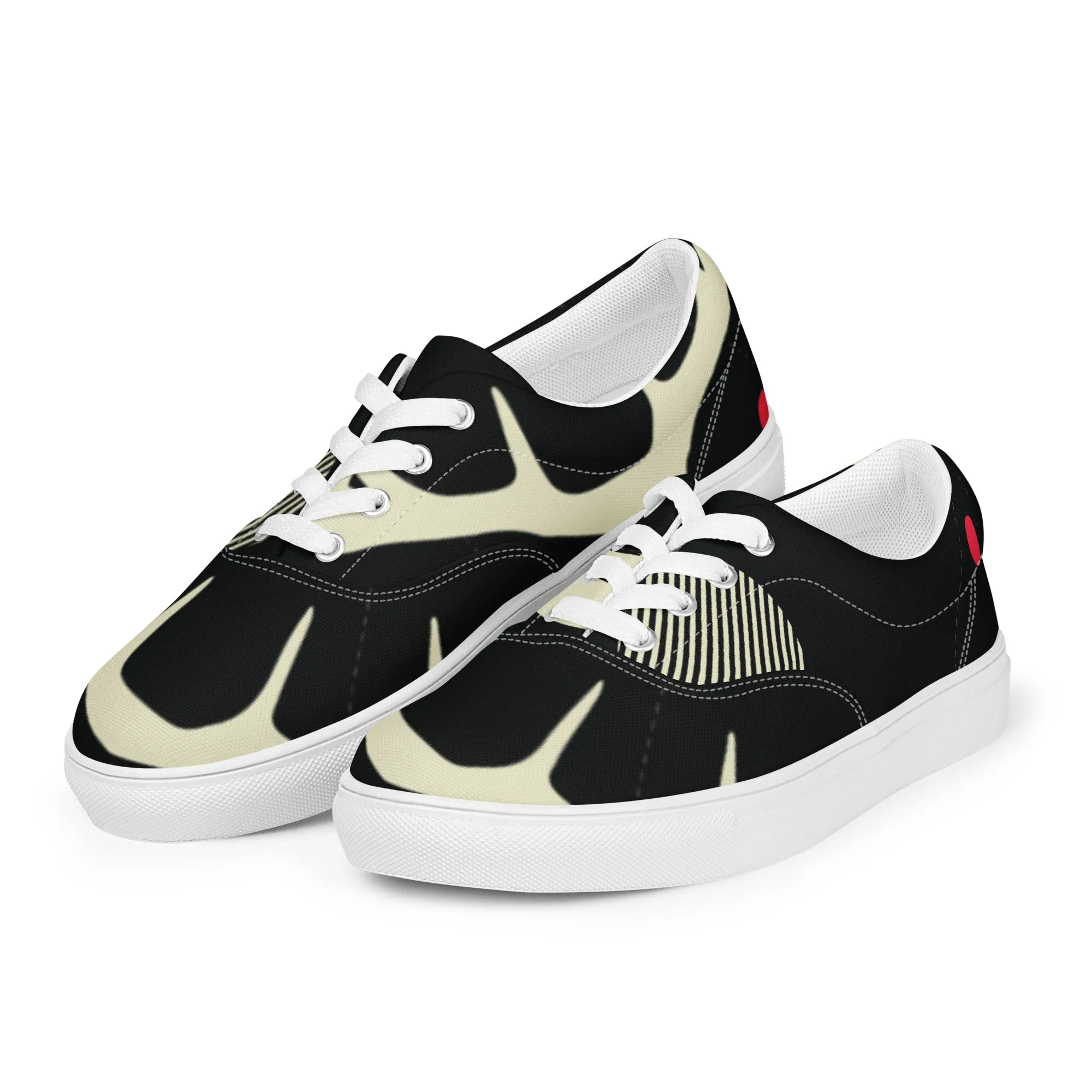 YOU ARE NOT ALONE Women’s Lace-Up Canvas Shoes
