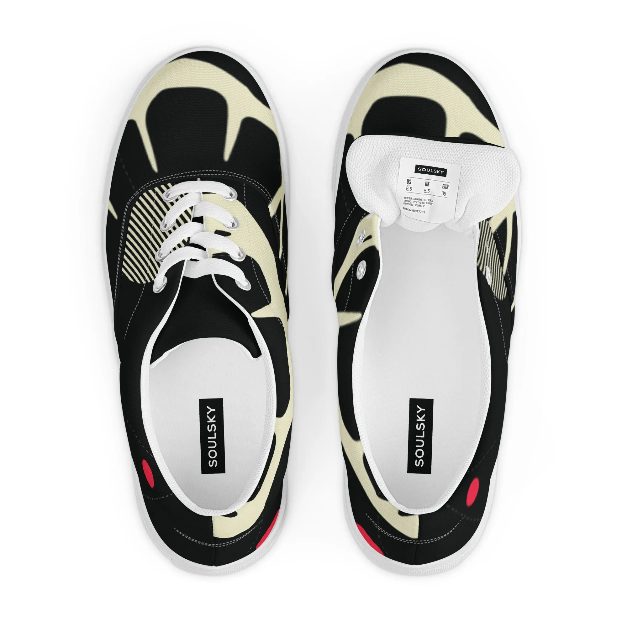 YOU ARE NOT ALONE Women’s Lace-Up Canvas Shoes