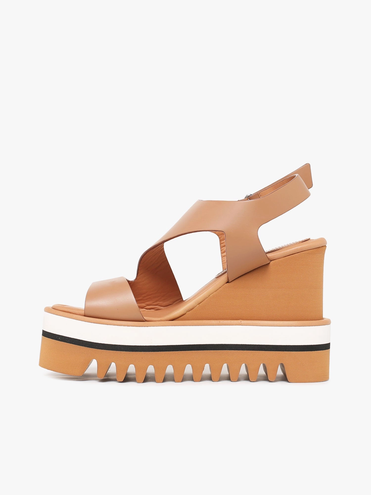 Zarine Camel Cowhide Comfortable summer shoes