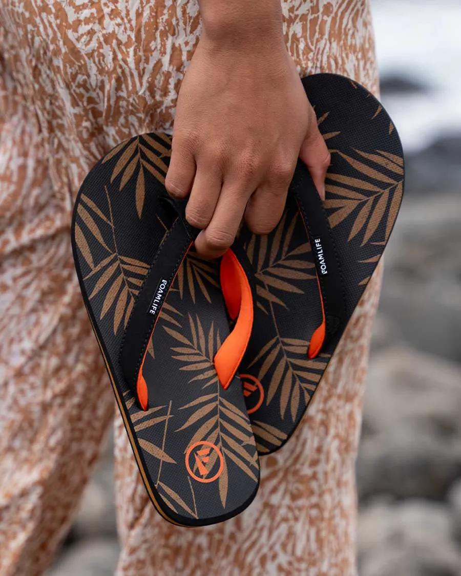 Zikat SC Womens Flip Flops in Black & Brown